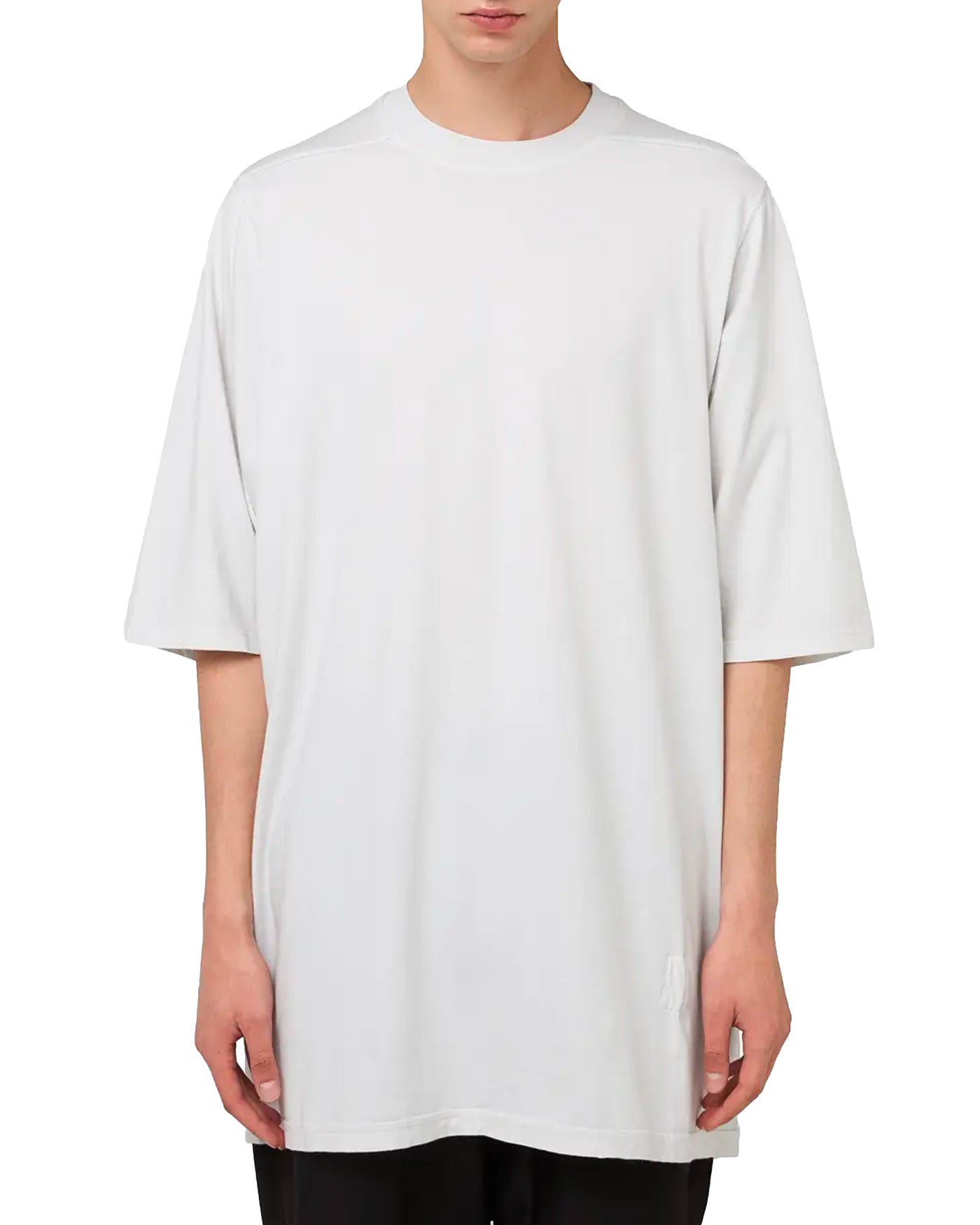 T-shirt oversize Rick Owens DRKSHDW blanc cassé col rond face