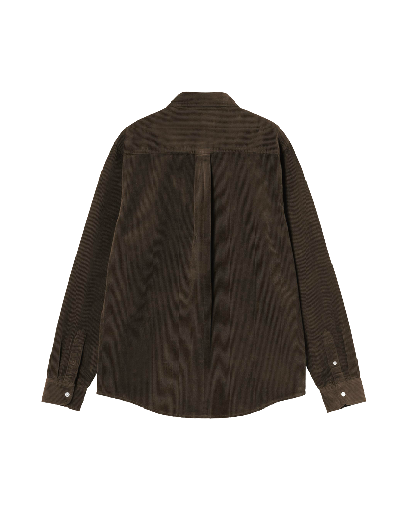 L/S MADISON CORD SHIRT TOBACCO