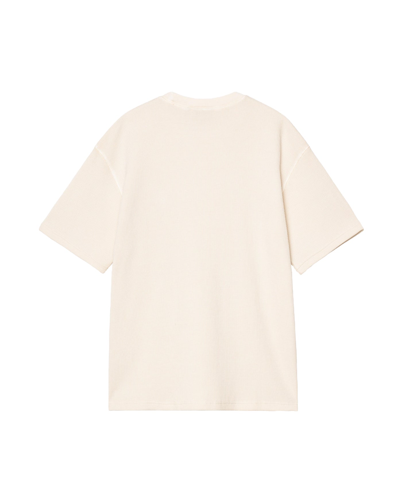 T-shirt Carhartt WIP Nelson Waffle blanc naturel dos manches courtes