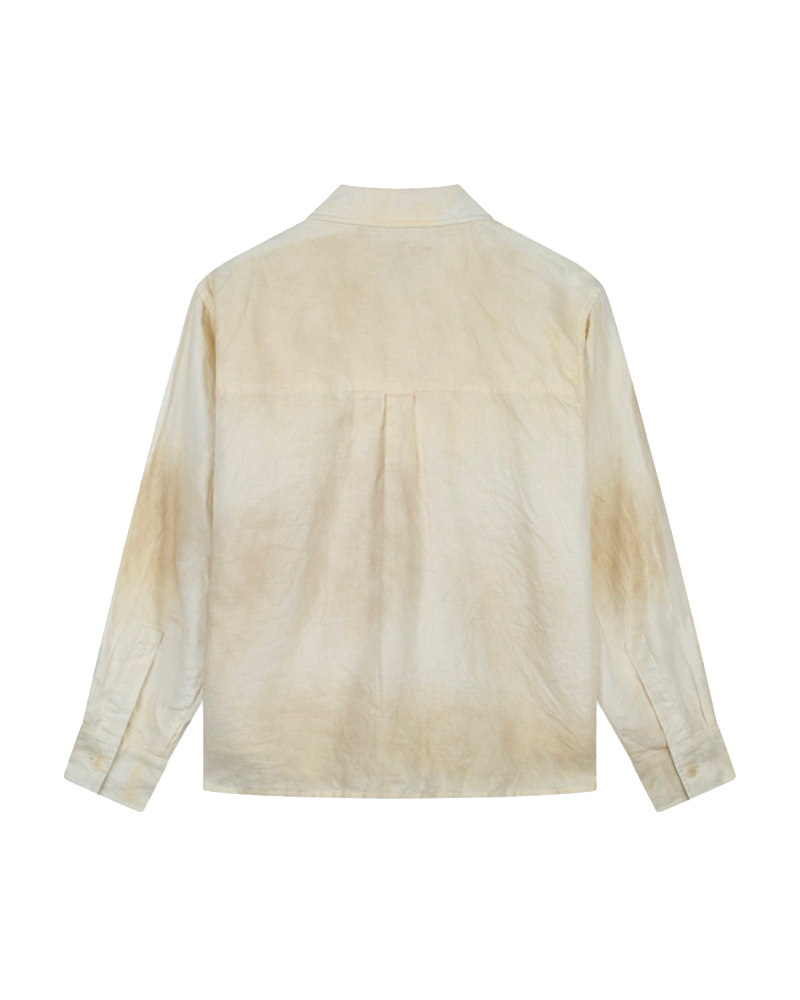 DUSTY LINEN ZIP SHIRT CREAM