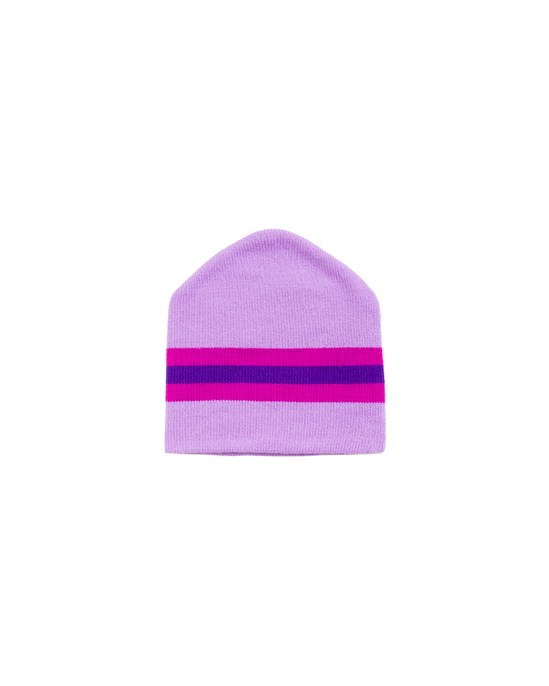 STRIPE SKI BEANIE PURPLE