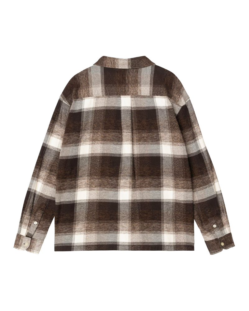 L/S ESTERSON SHIRT ESTERSON CHECK, TOBACCO