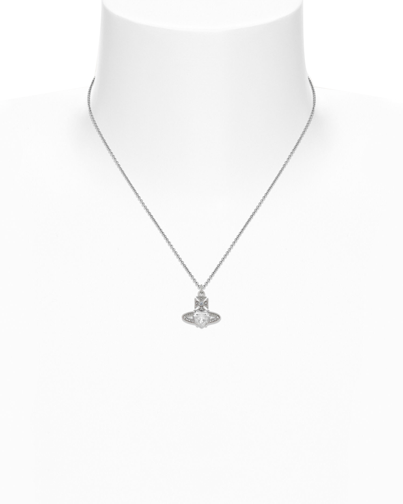 ARIELLA PENDANT PLATINUM WHITE CZ CRYSTAL