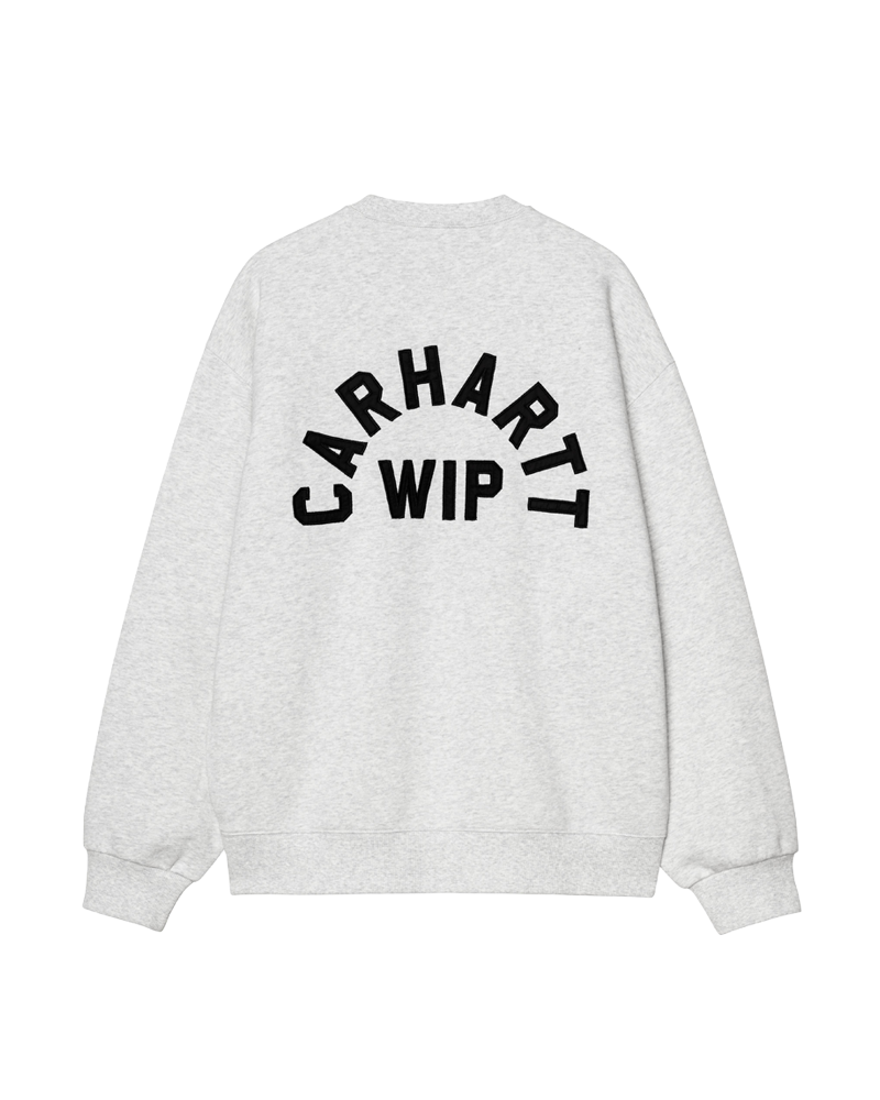 SWEAT ARCH SCRIPT ASH HEATHER DARK NAVY