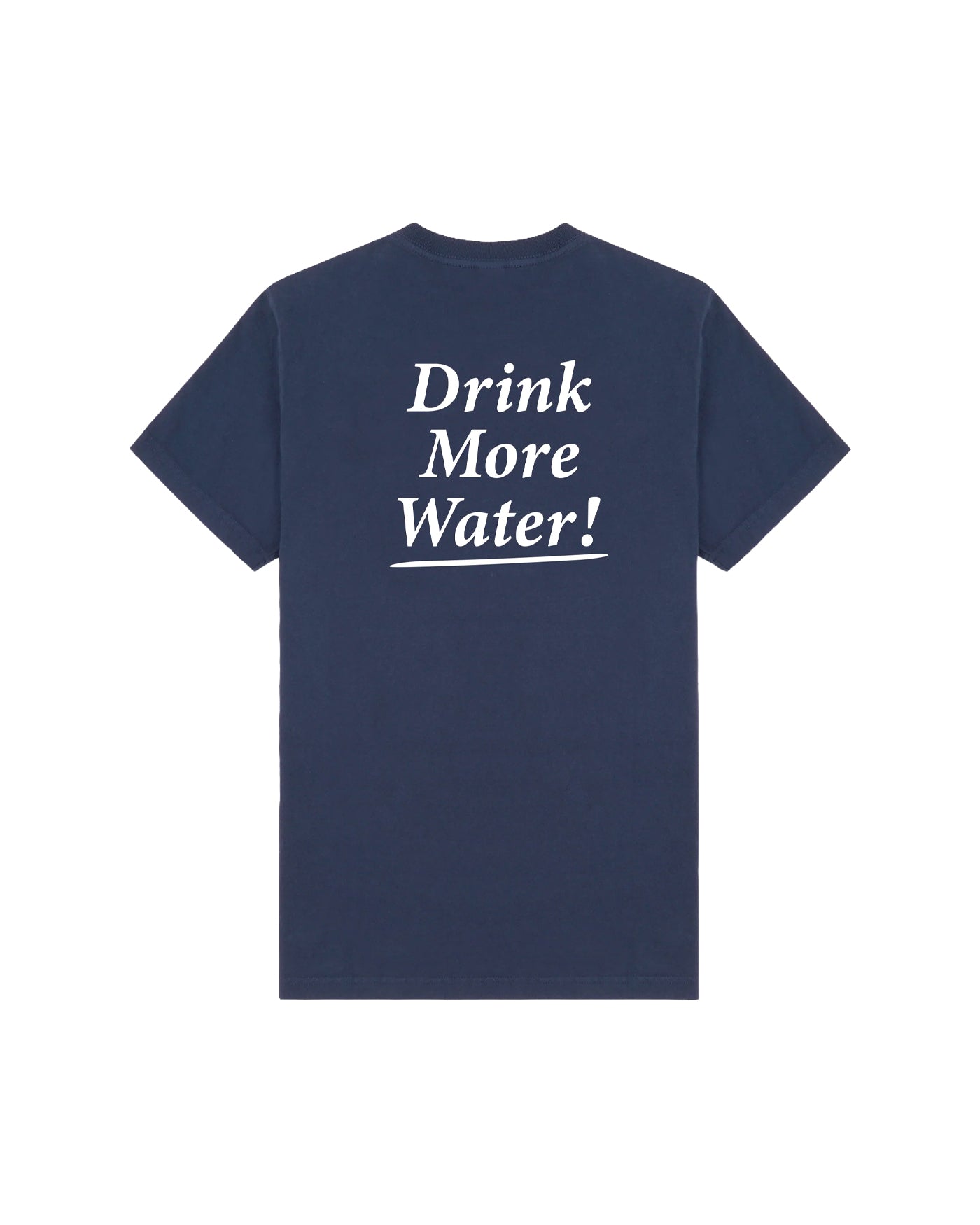 T-SHIRT DRINK MORE WATER LIGHT NAVY