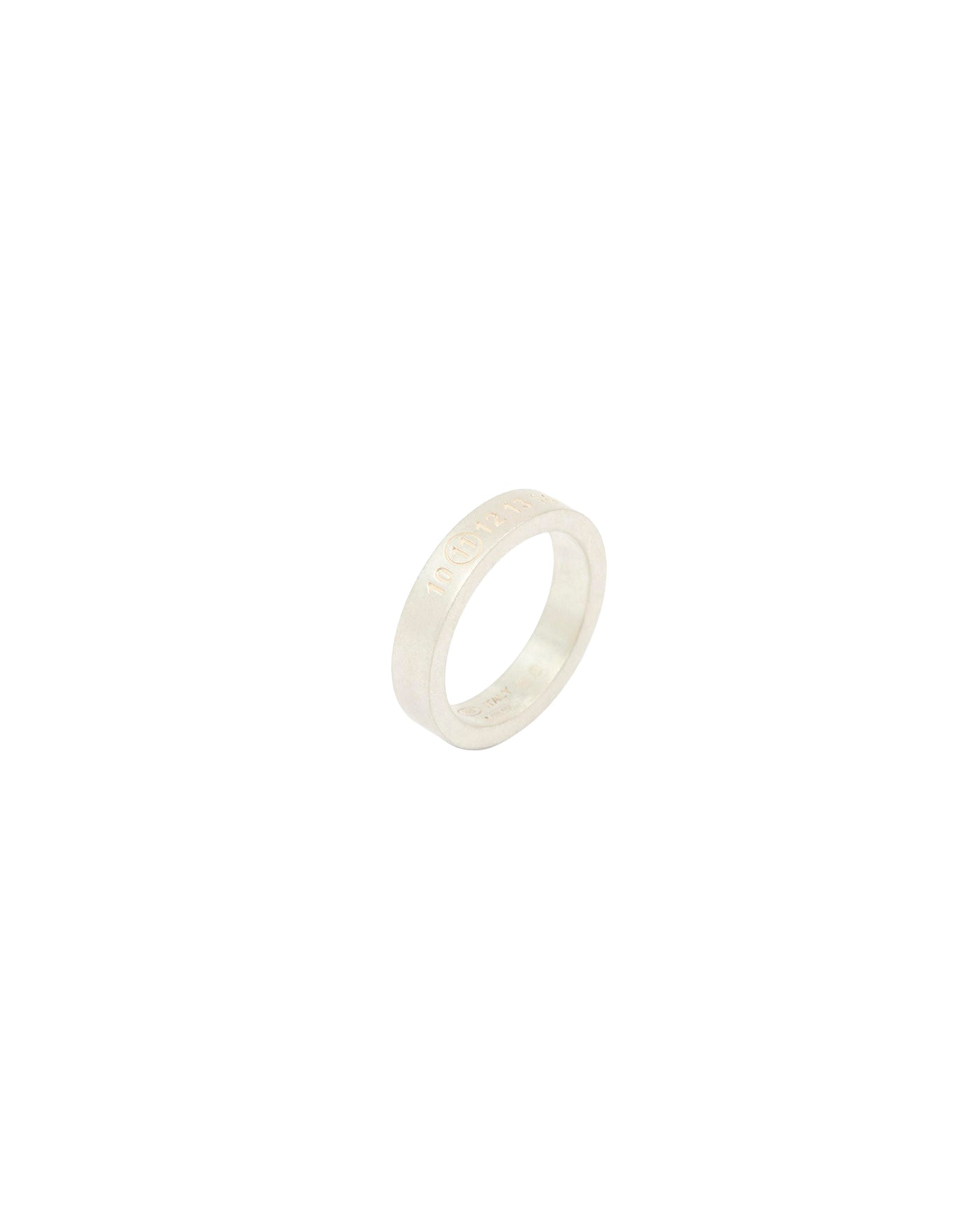 Bague Maison Margiela Number Reference 4 mm argent vue de profil