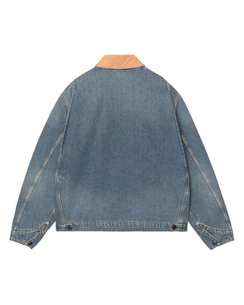 OG DETROIT JACKET BLUE / DUSTY H BROWN OLD USED WASH