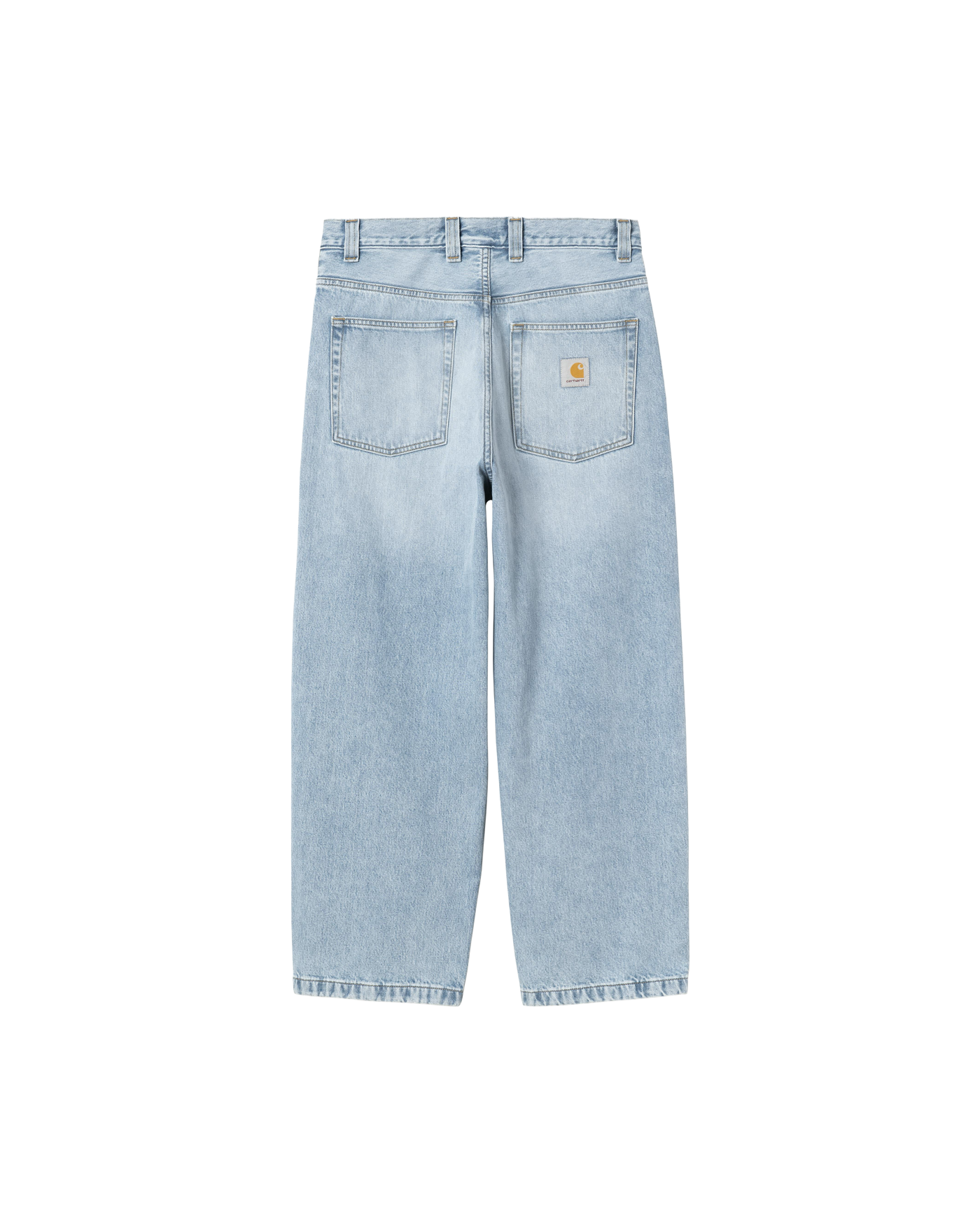 Jeans large Carhartt WIP Brandon Pant bleu clair worn bleached dos