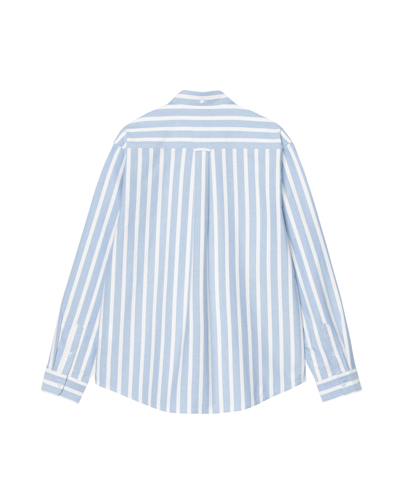 Chemise Carhartt WIP Deven rayures larges bleu ciel et blanc dos