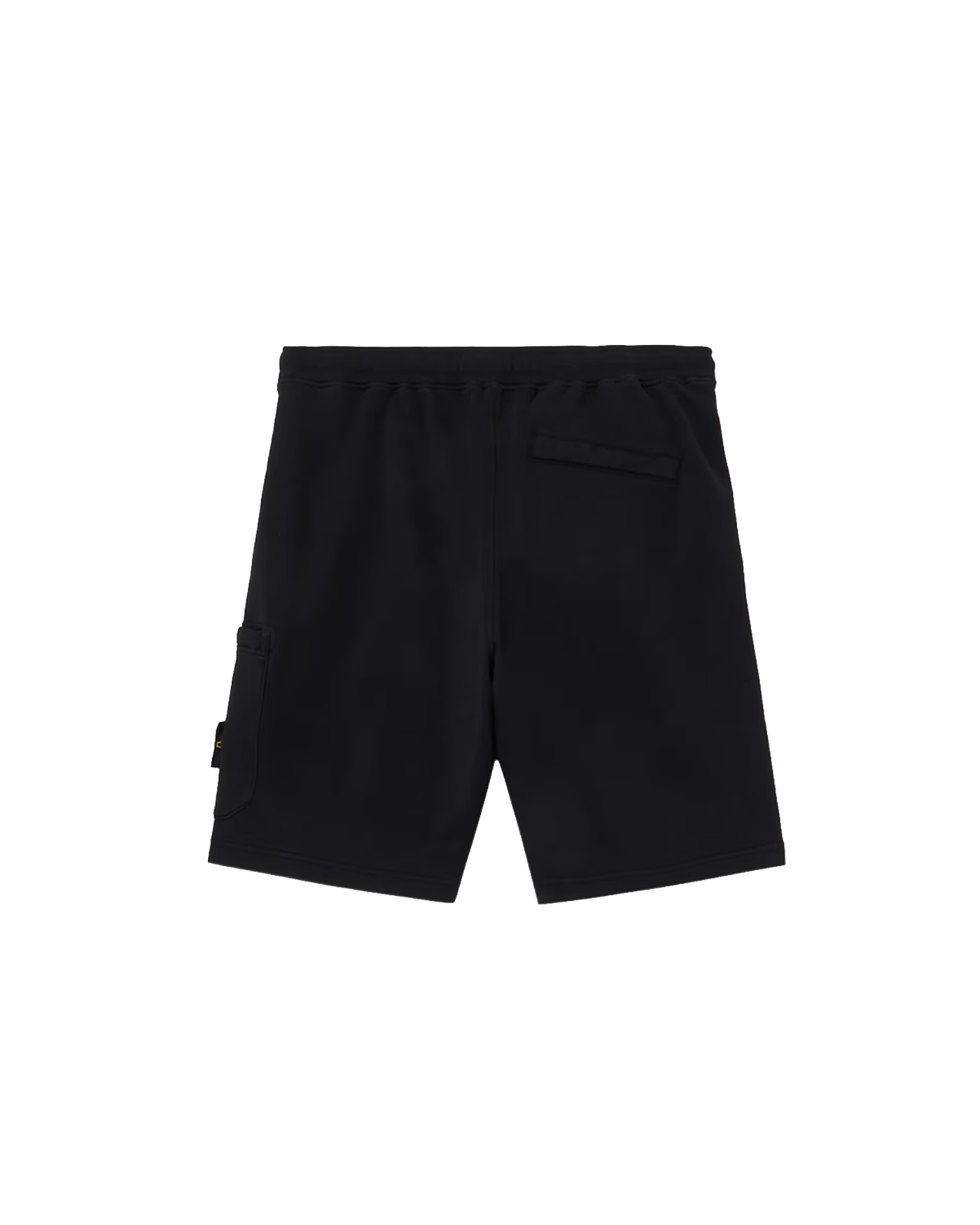 Short Stone Island noir en molleton taille élastique badge compass, vue dos
