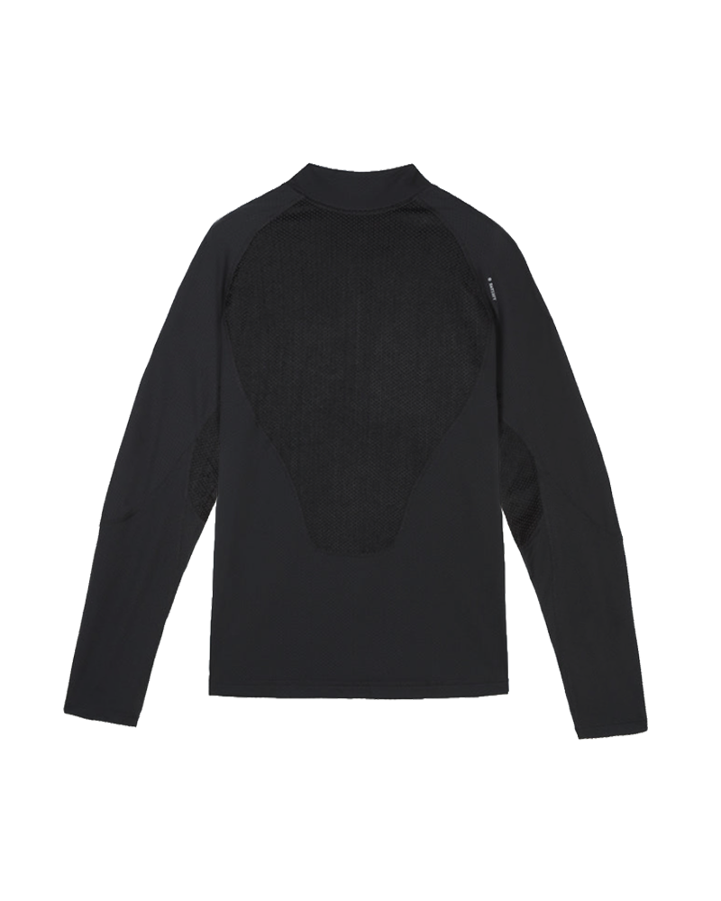 FUZZFLEECE OCTA HALF-ZIP LONG TEE BLACK SA