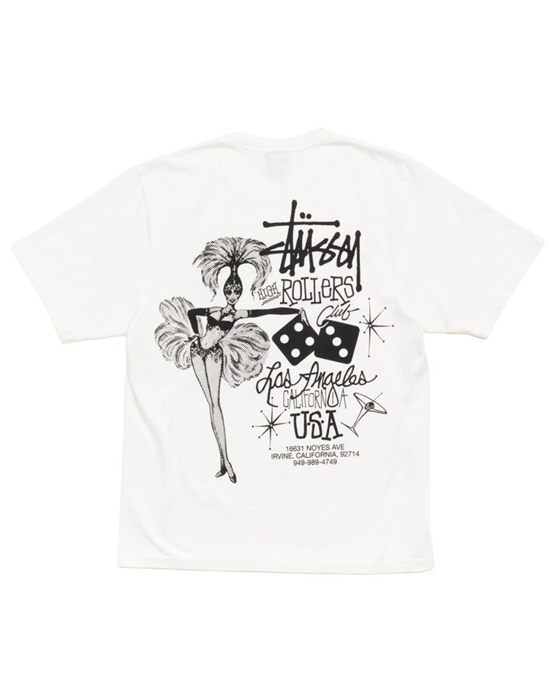 HIGH ROLLERS PIG. DYED TEE NATURAL