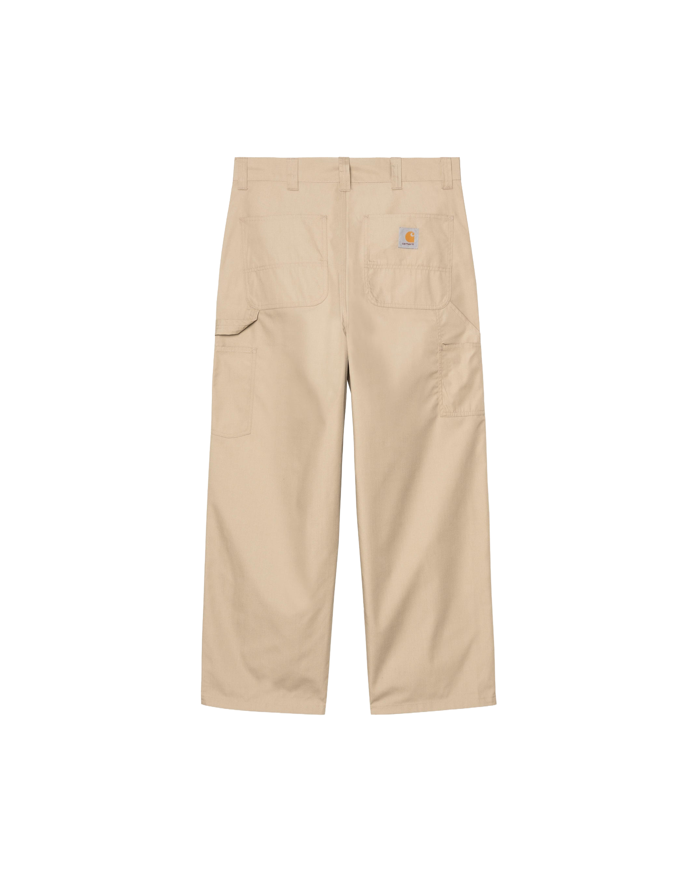Pantalon Carhartt WIP beige sable simple genouillère coupe large dos