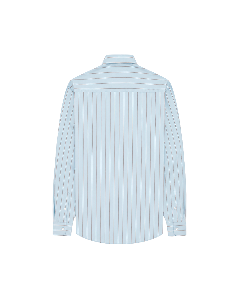 CHEMISE FIT CLASSIC LARGES RAYURES BLEU