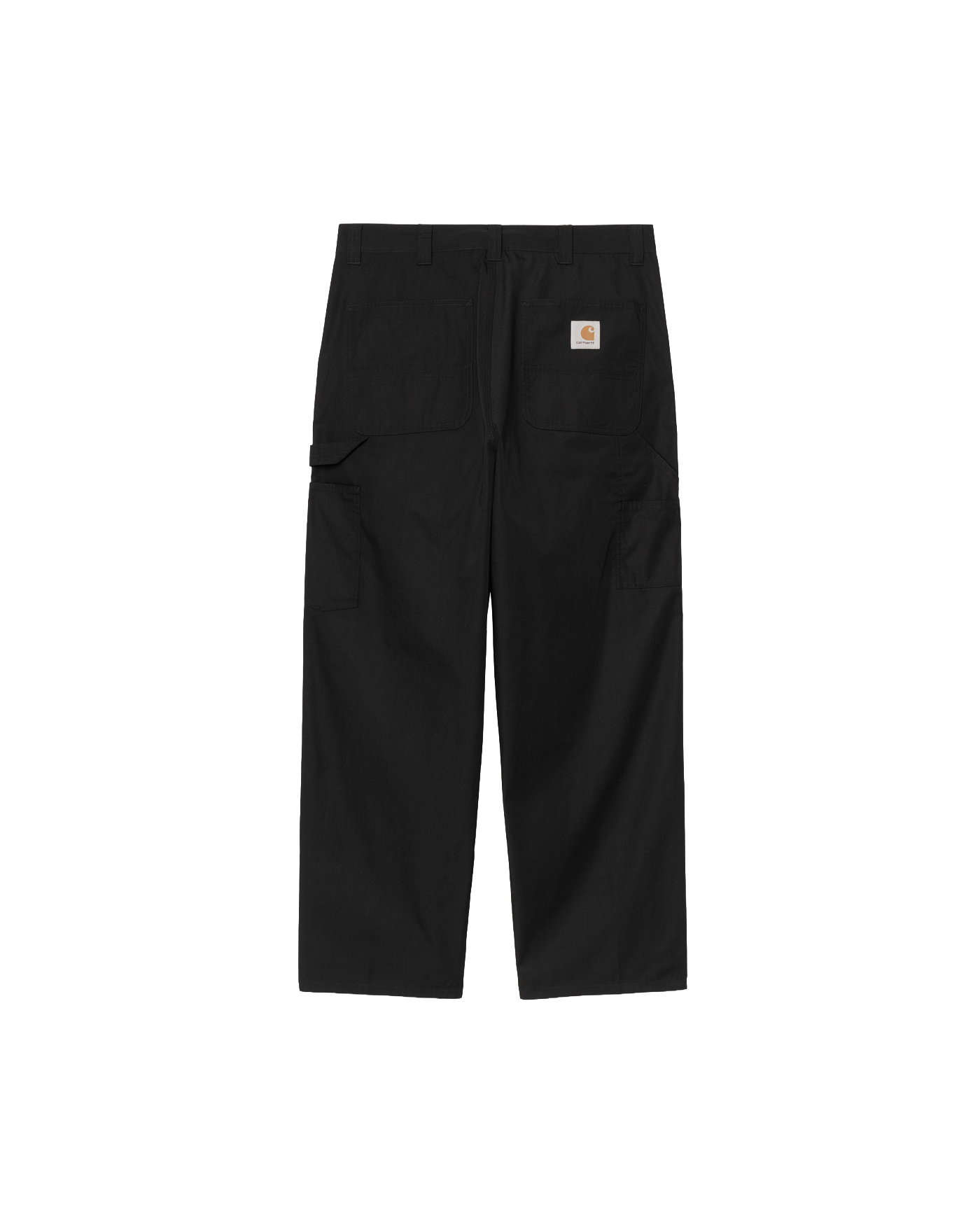 Pantalon Carhartt WIP noir simple genouillère coupe large dos