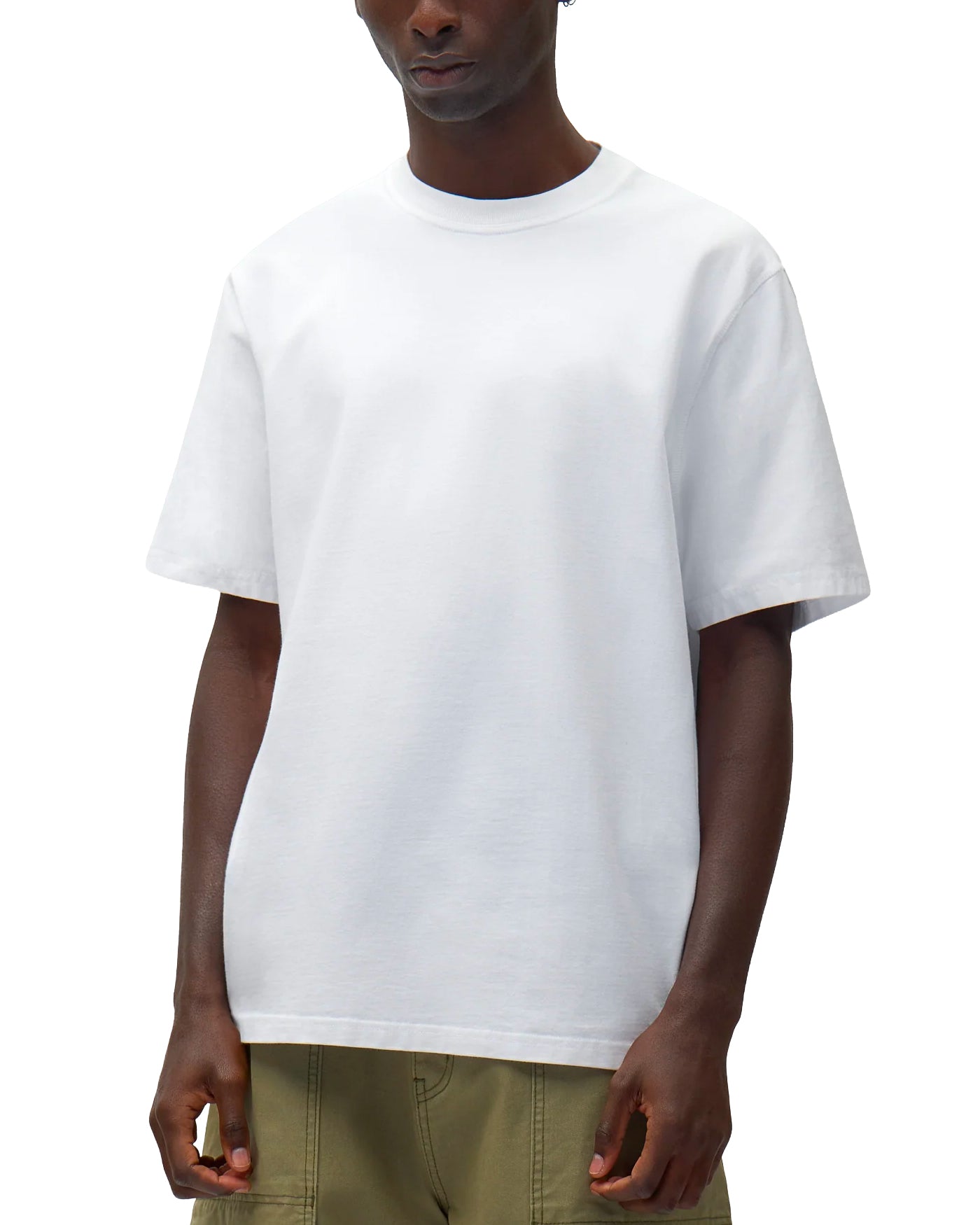 T-shirt Arte Antwerp Abstract blanc oversize col rond porté face