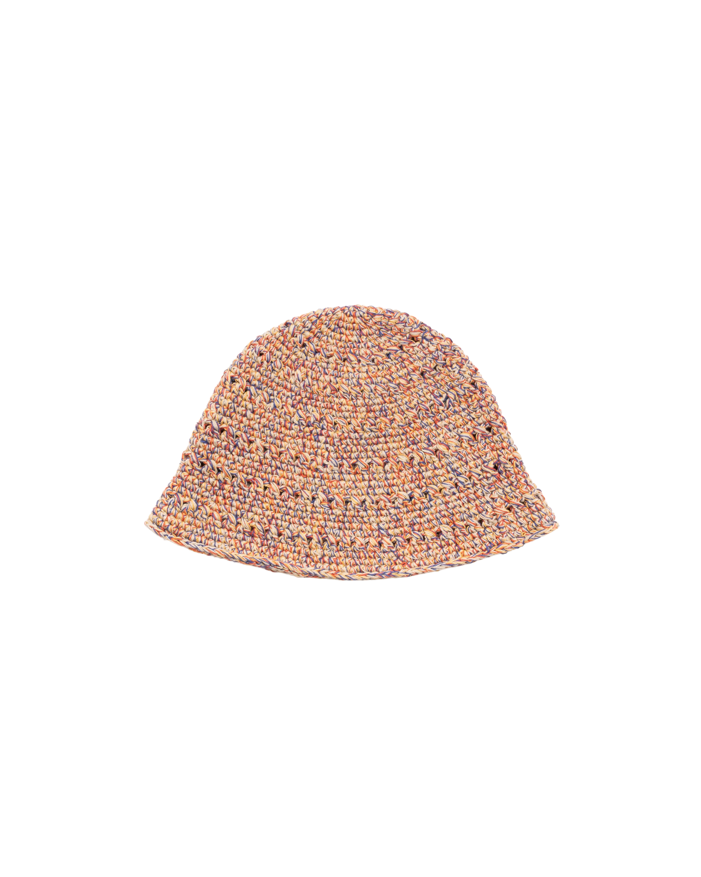 Bucket hat Stüssy Hemp Stock crochet multicolore beige tan dos