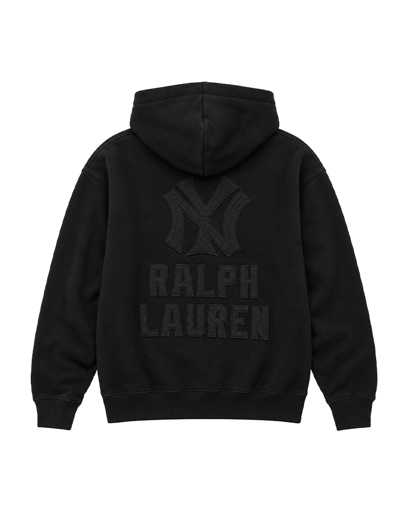 SWEATSHIRT MLB HERITAGE SUEDED POLO BLACK