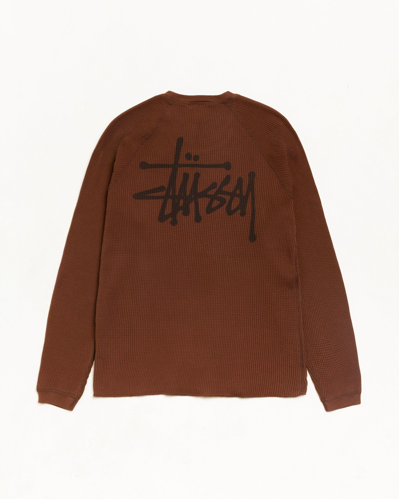 RAGLAN THERMAL BASIC STOCK BROWN