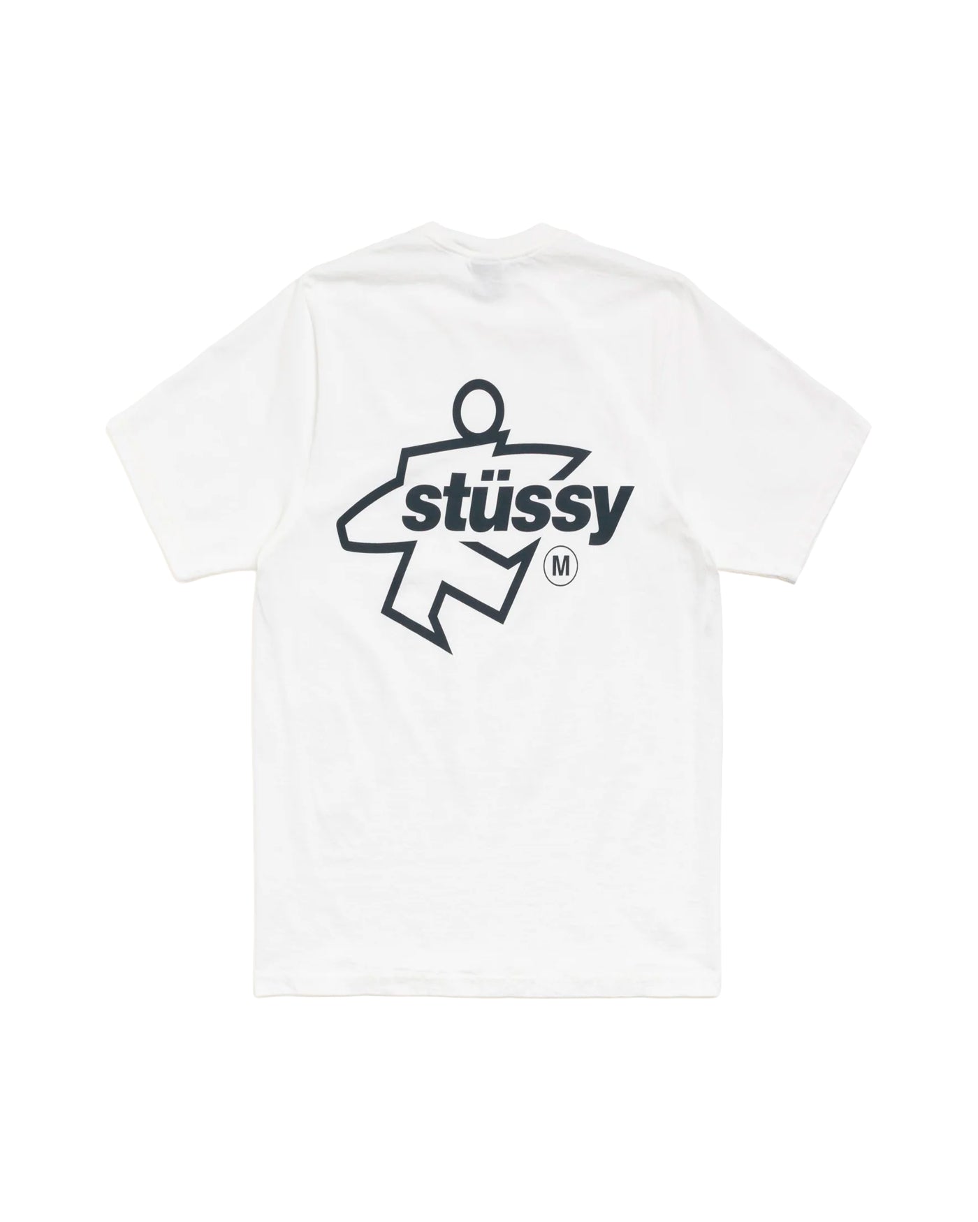 T-shirt Stüssy Surf Size Pig Dyed naturel grand logo noir vue dos