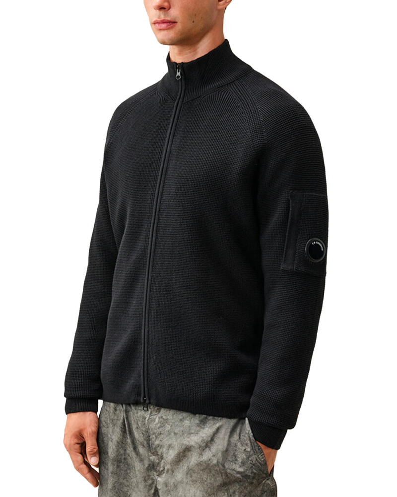 Cardigan C.P. Company coloris Black — vue de dos