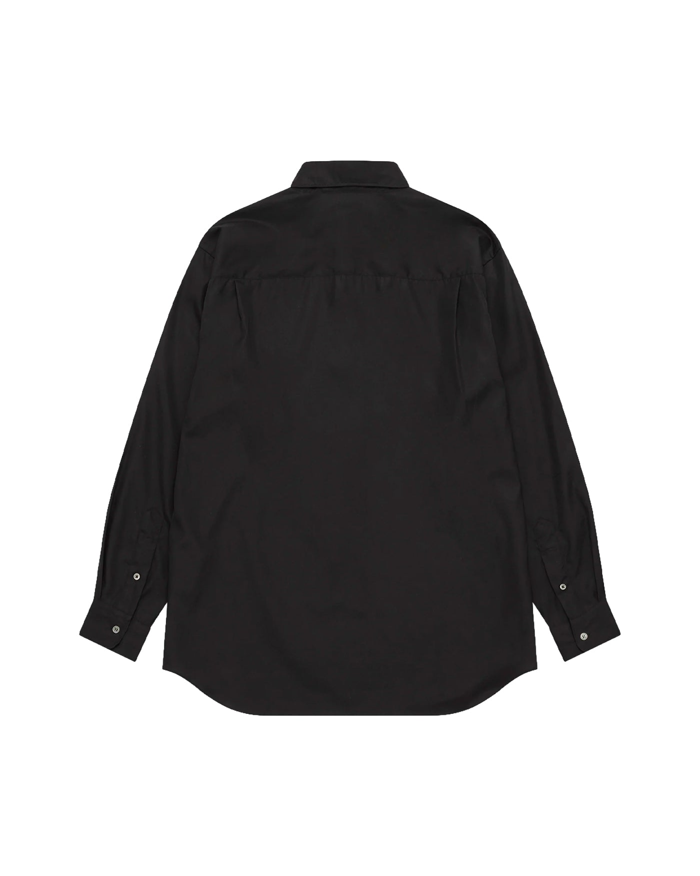Chemise Comme des Garçons Homme noire oversize vue dos flat lay