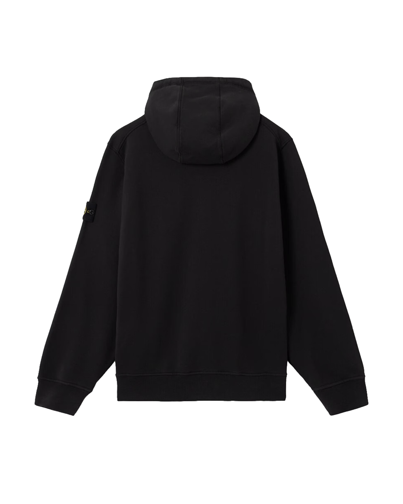 Sweat zippé à capuche Stone Island noir badge patch boussole dos