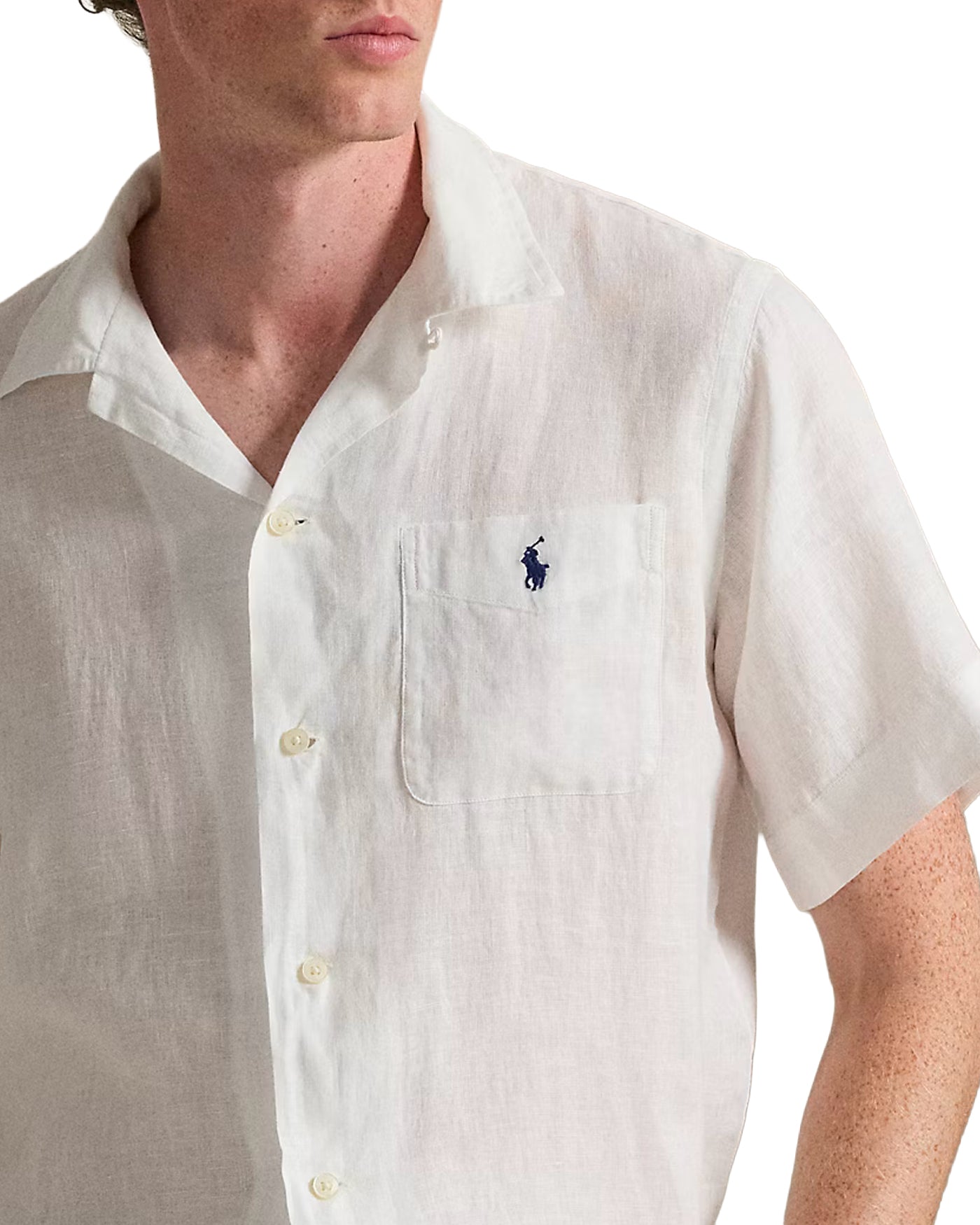 SHIRT S/S LINEN SPORT WHITE