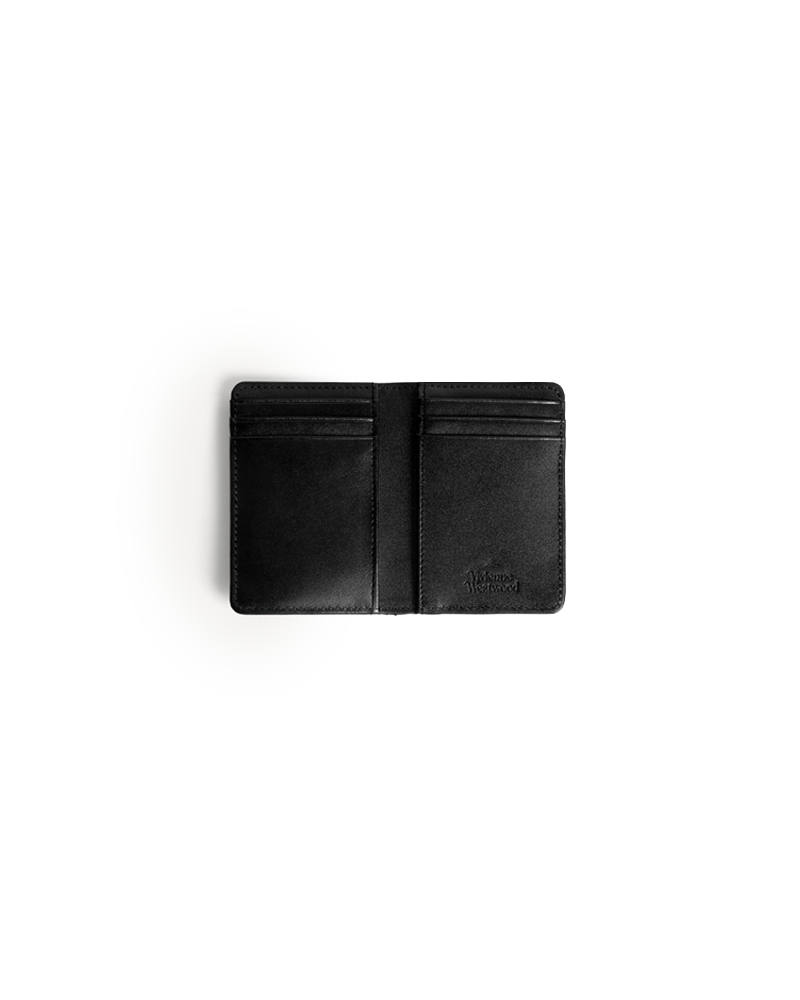 FLAP CARD HOLDER BLACK