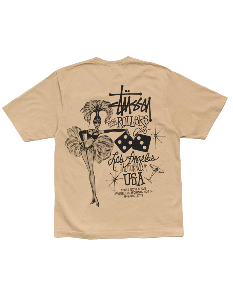 HIGH ROLLERS PIG. DYED TEE ROCK