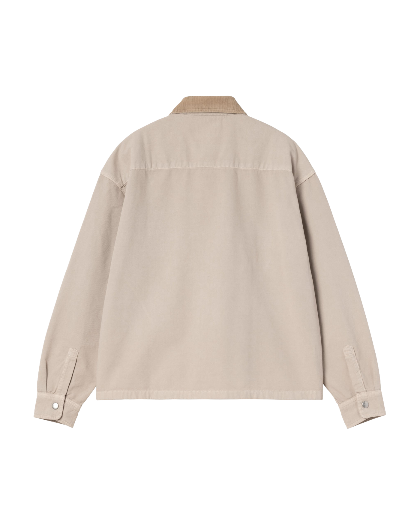 Veste-chemise Carhartt WIP Prescott beige col velours côtelé dos