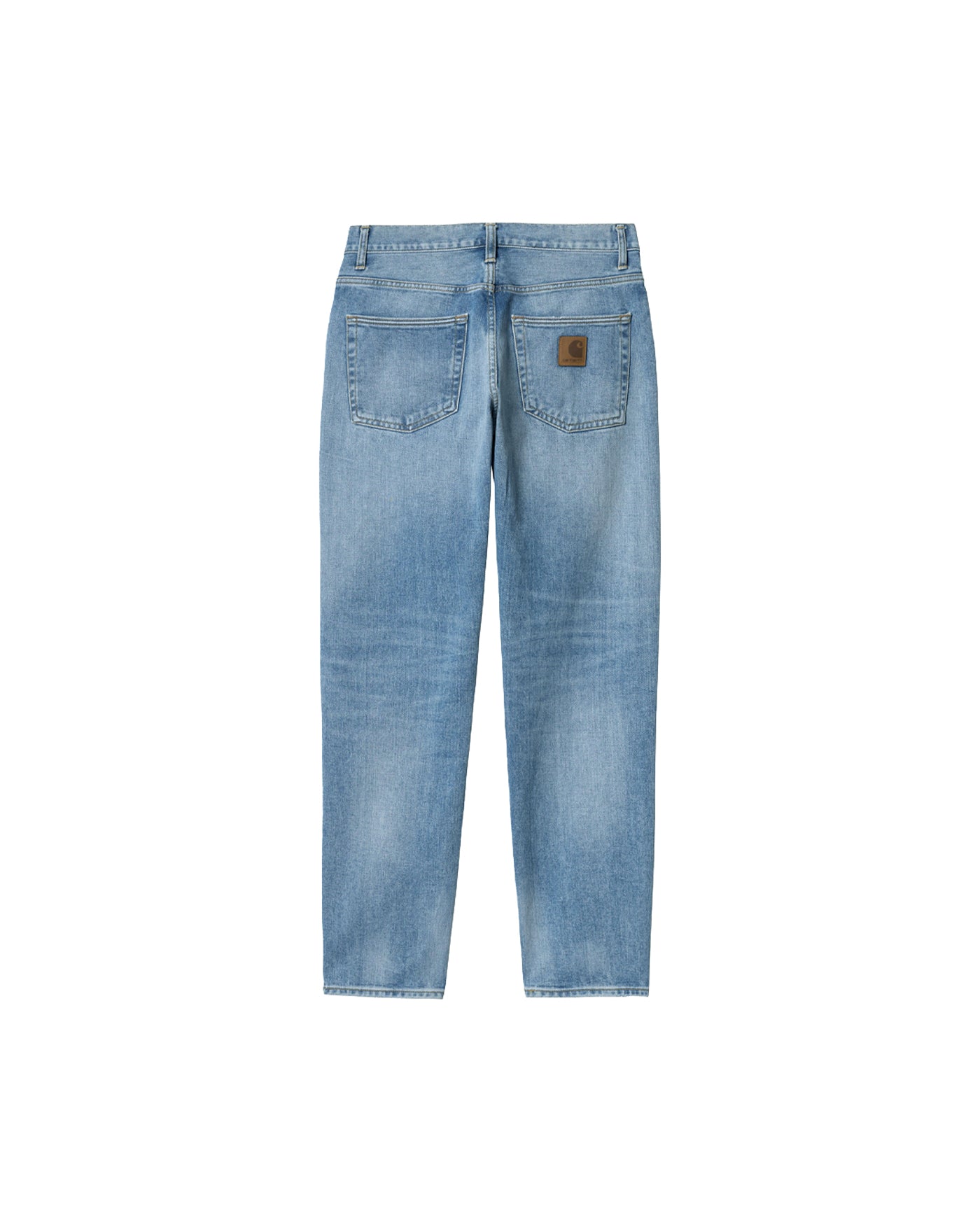 Jeans slim Carhartt WIP Klondike Pant bleu clair light used wash dos