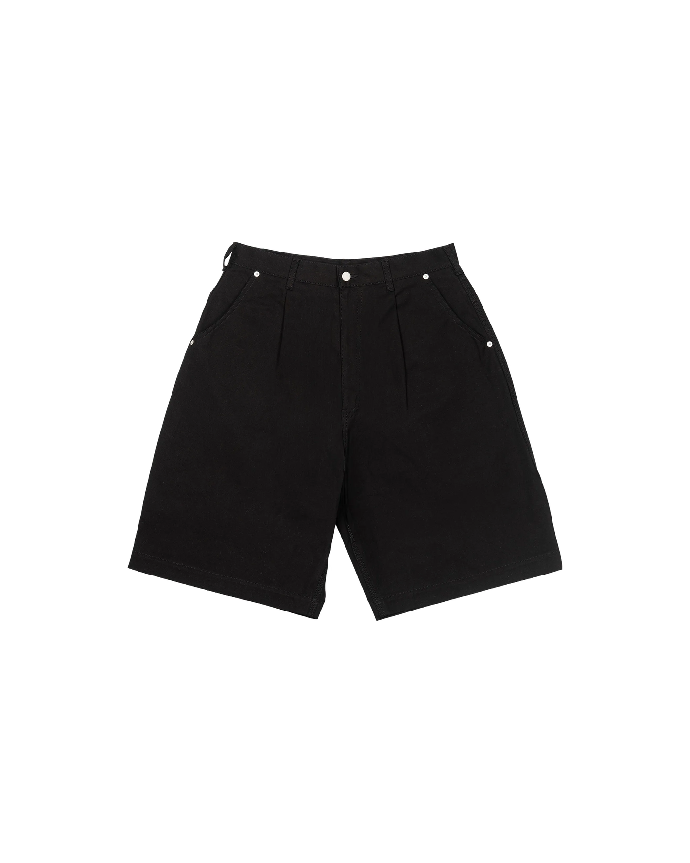 Short Comme des Garçons Homme P028 noir face avec plis devant