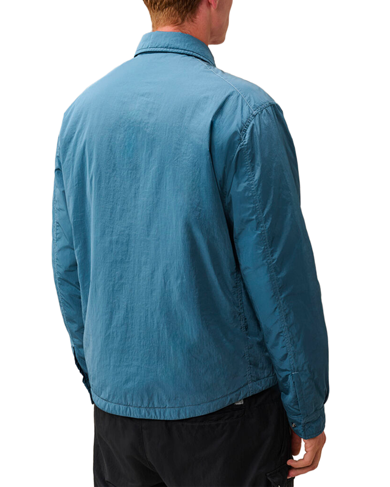 CHROME-R PADDED BUTTON OVERSHIRT ORION BLUE