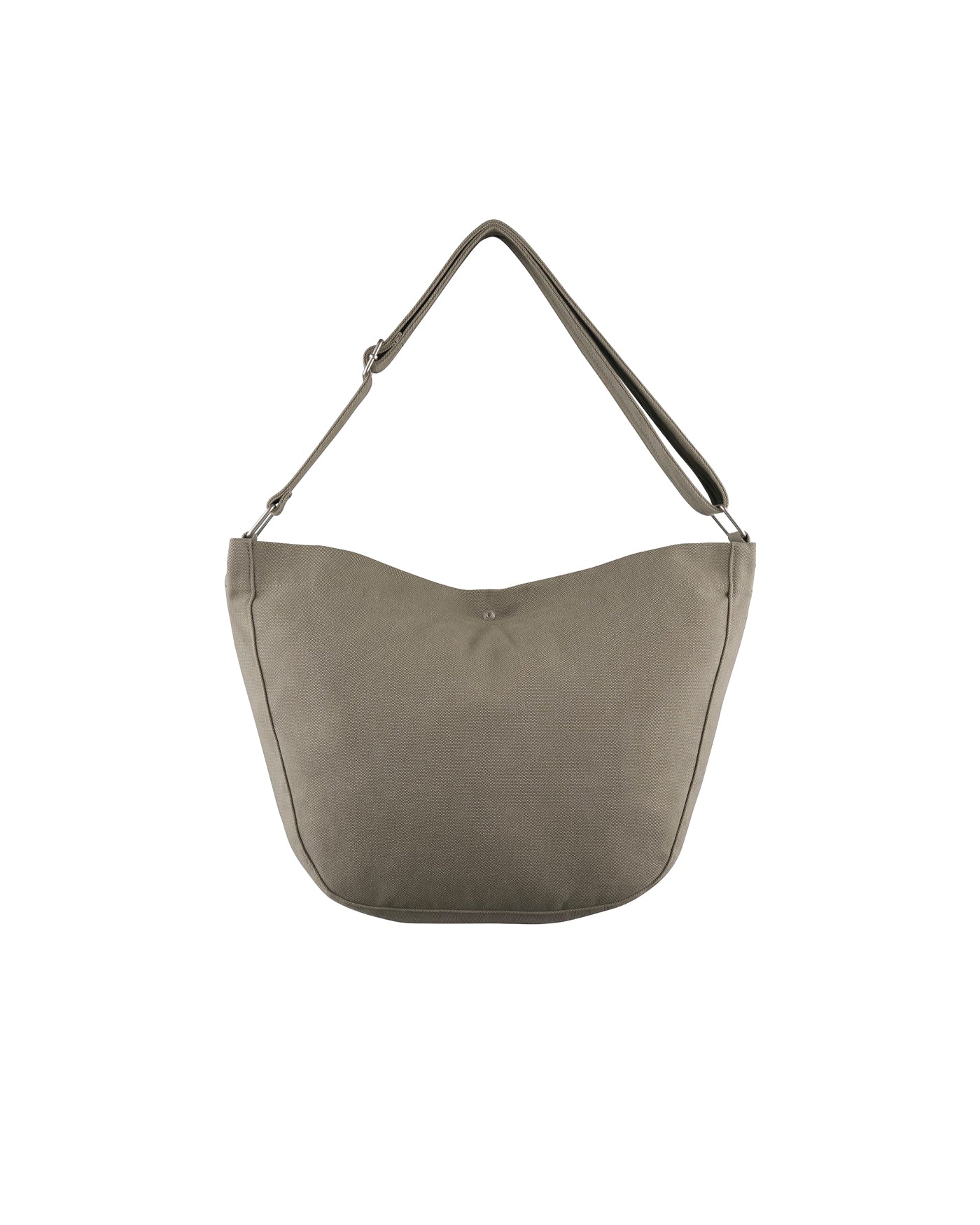 Sac besace A.P.C Journal kaki en toile avec bandoulière vue dos