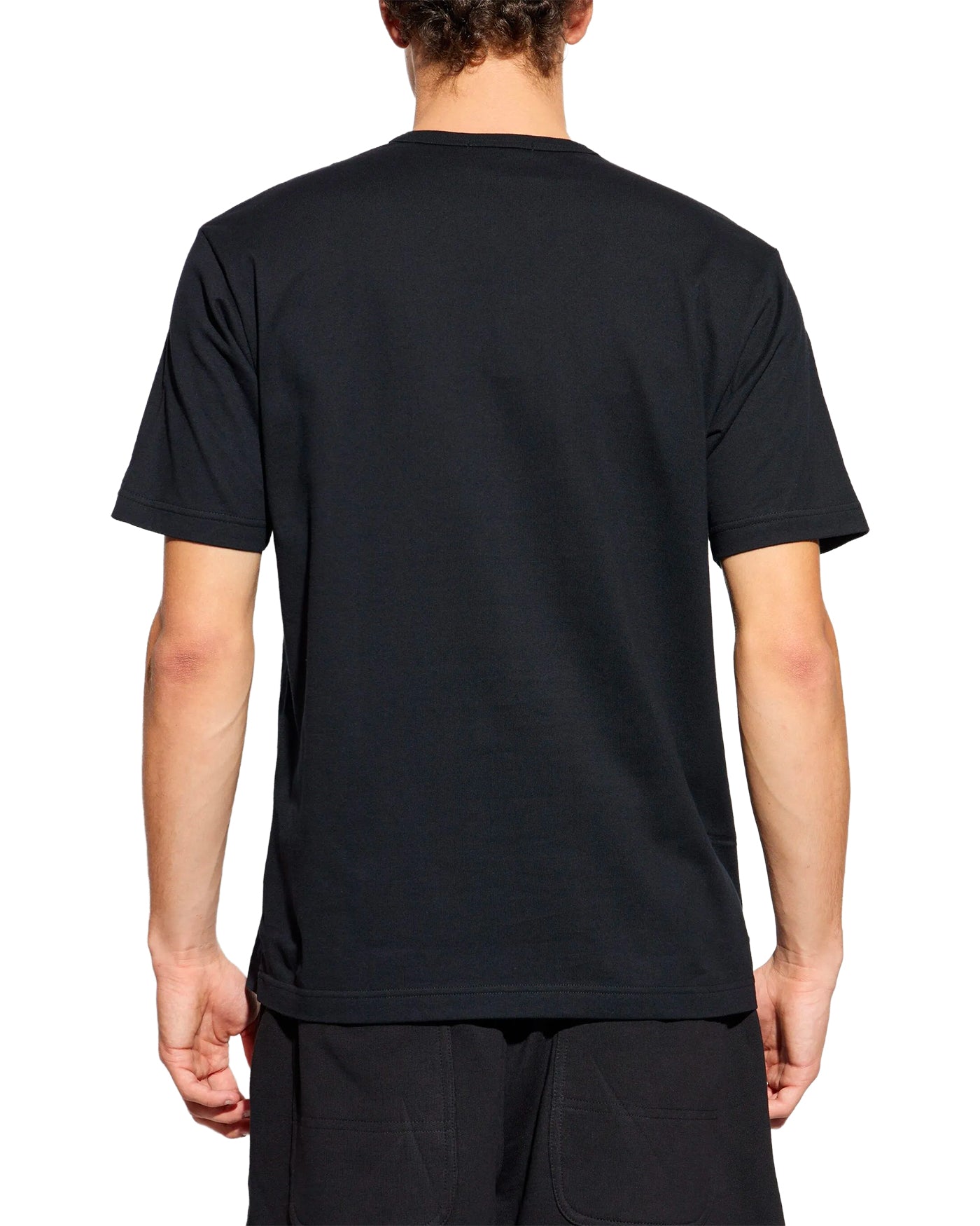 T-shirt Comme des Garçons Homme noir dos porté homme fond blanc