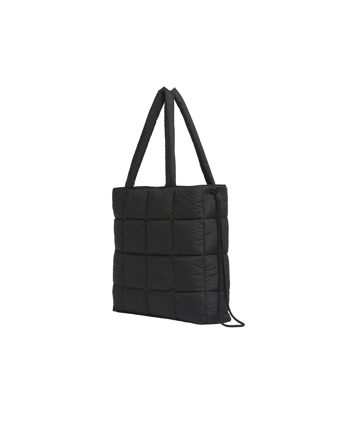 Sac fourre-tout Puff Marni noir matelassé, vue profil droit arrière