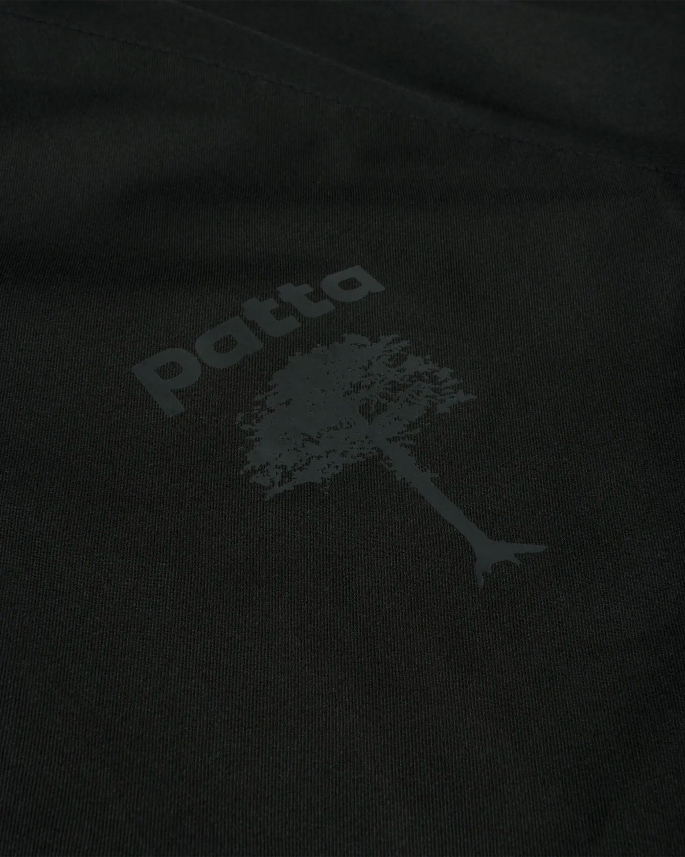 Veste imperméable Patta 3M réfléchissante noire détail logo dos