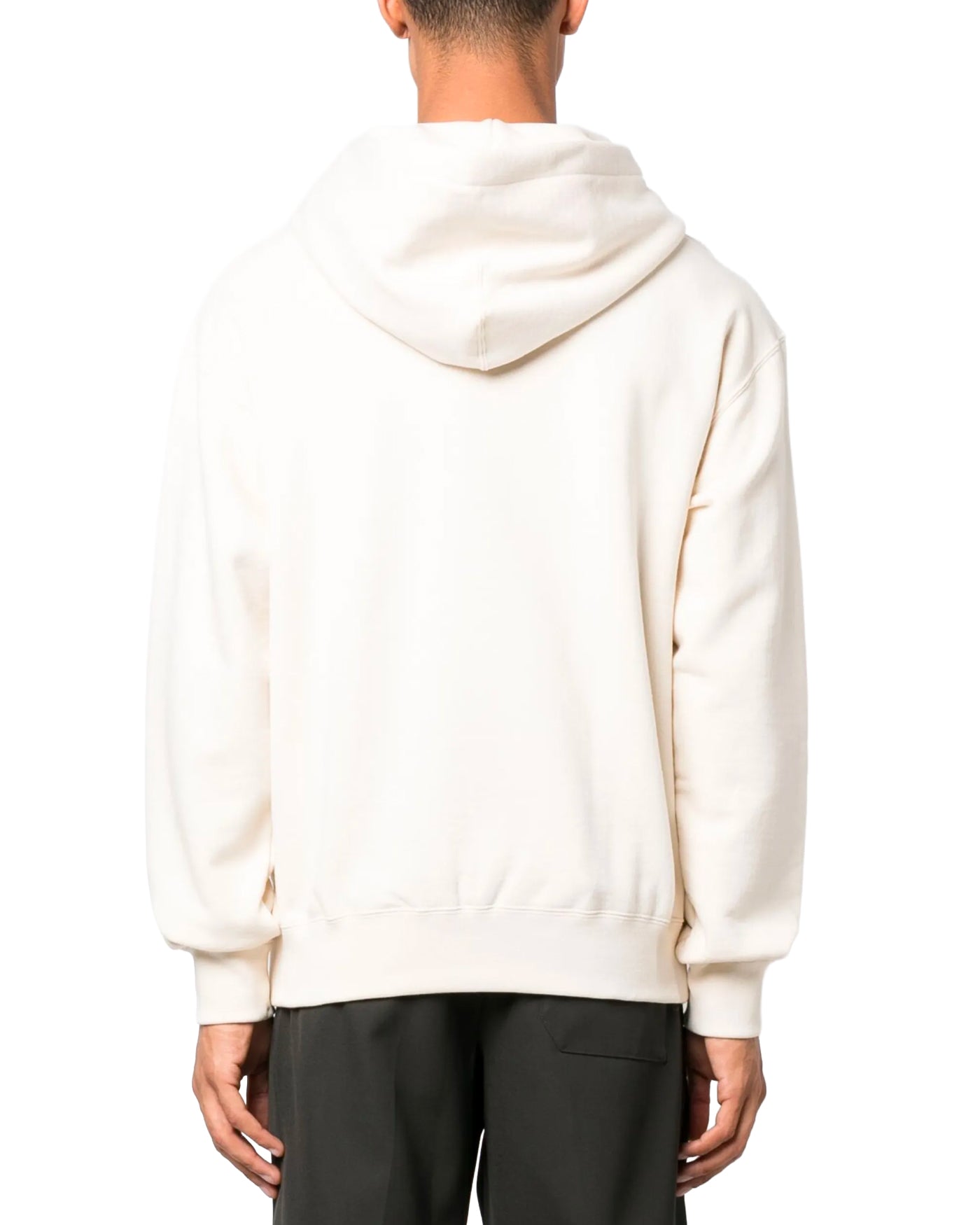 Sweat à capuche Jil Sander sustainable cotton coloris écru vue dos