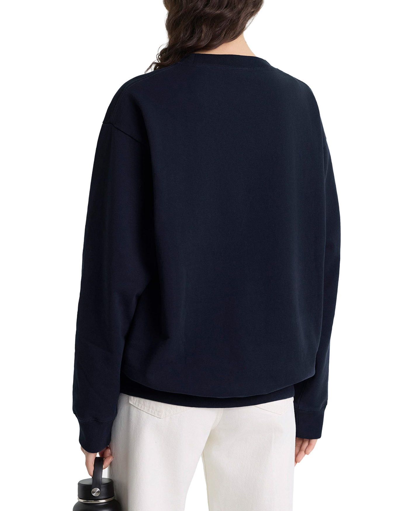 Sweat Sporty & Rich Heritage Yankees bleu marine porté femme dos