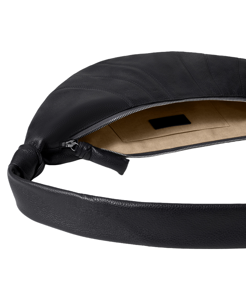 MEDIUM CROISSANT BAG BLACK