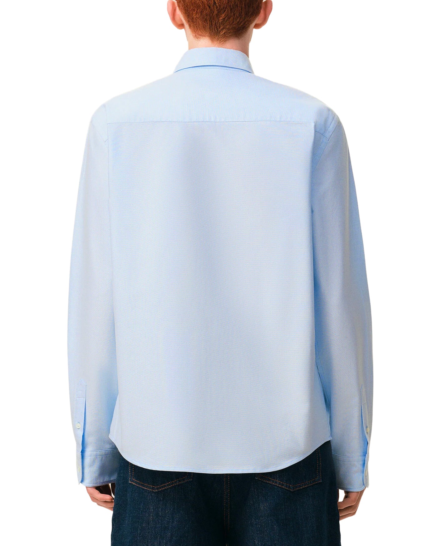 Chemise classic fit Oxford Ami Paris bleu ciel manches longues dos