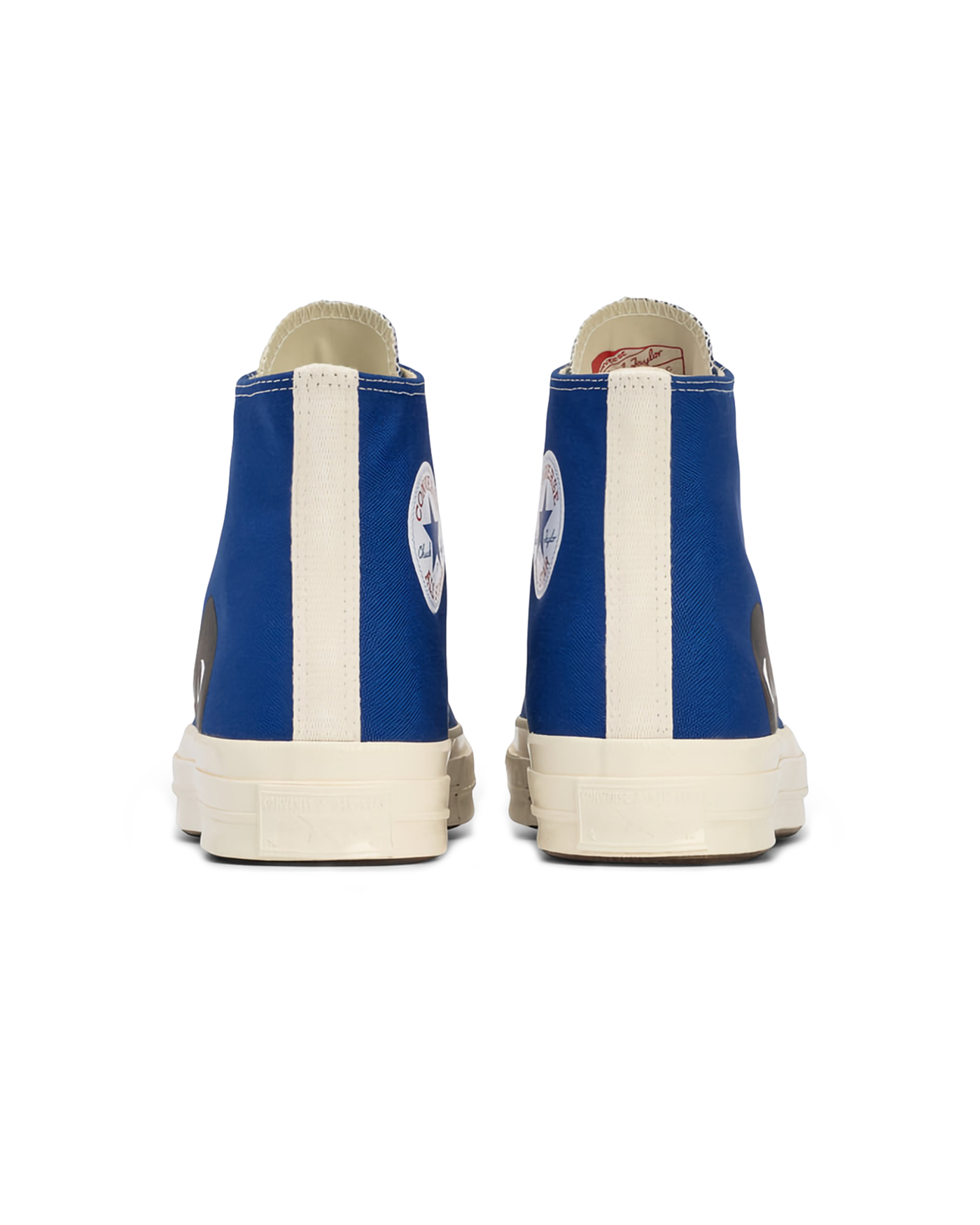 Sneakers Converse x Comme des Garçons Play Chuck 70 High bleues dos