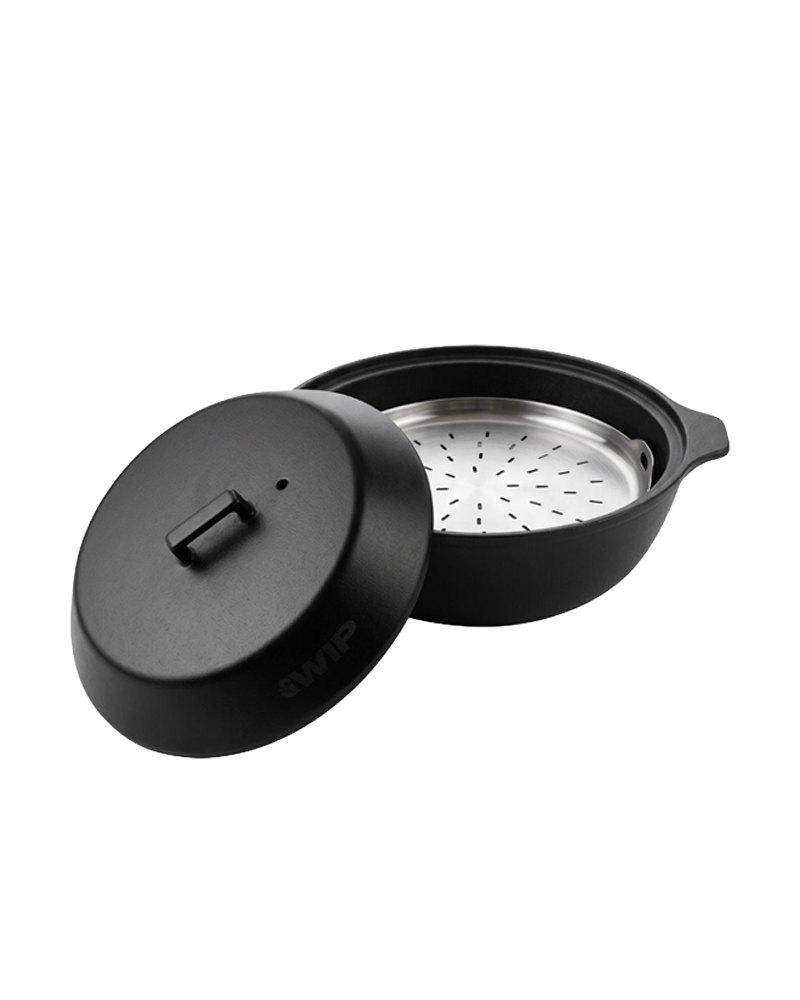 KAKOMI CERAMIC POT BLACK GREY