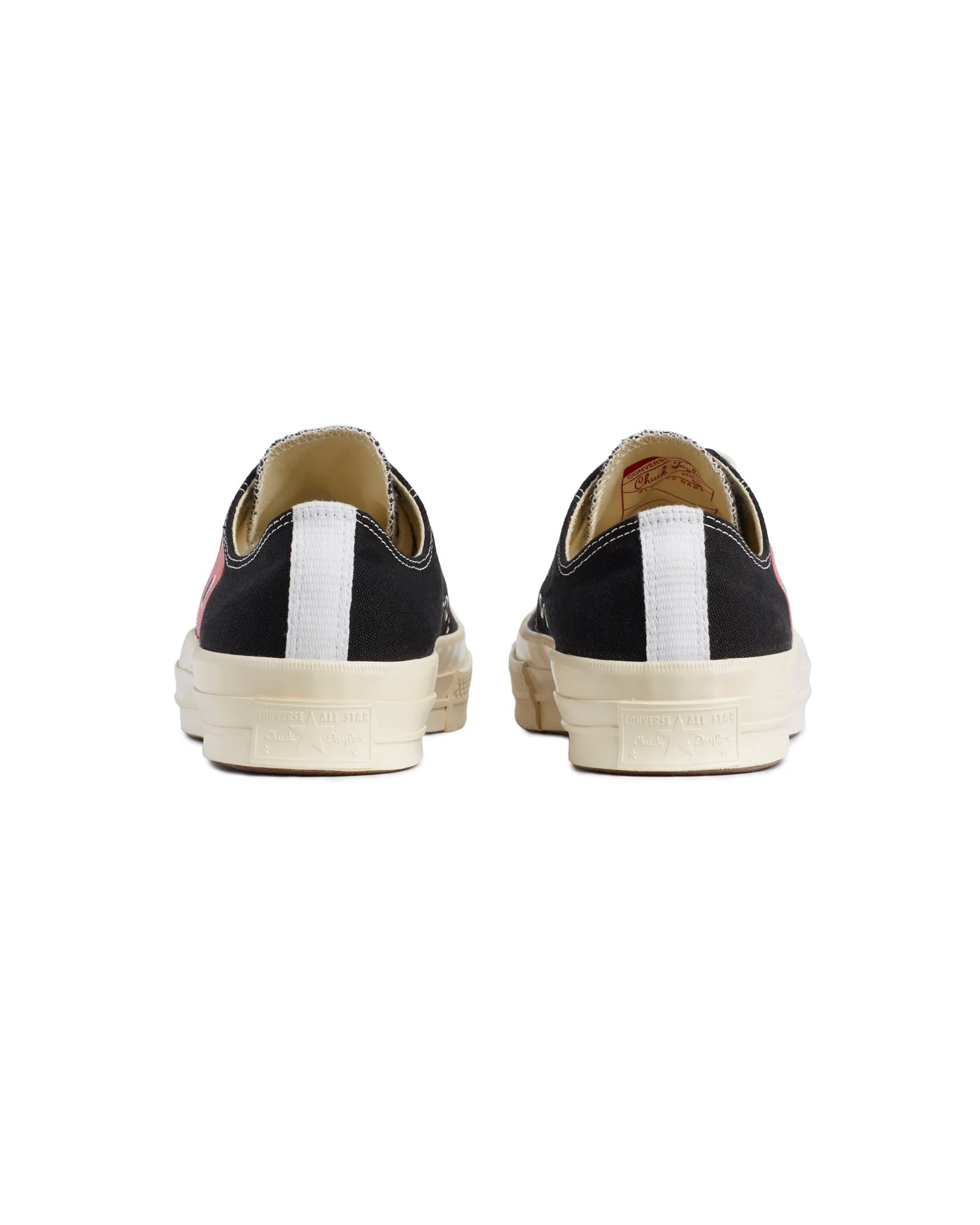 Sneakers Converse x Comme des Garçons Play Chuck 70 Low noires dos