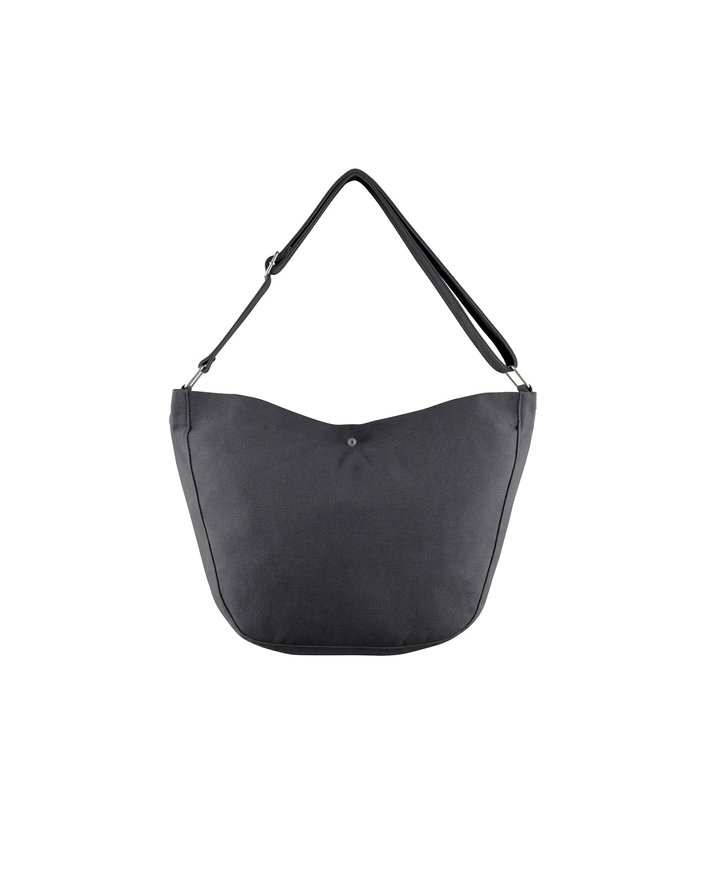 Sac besace Journal A.P.C. noir, vue dos avec boucle argentée