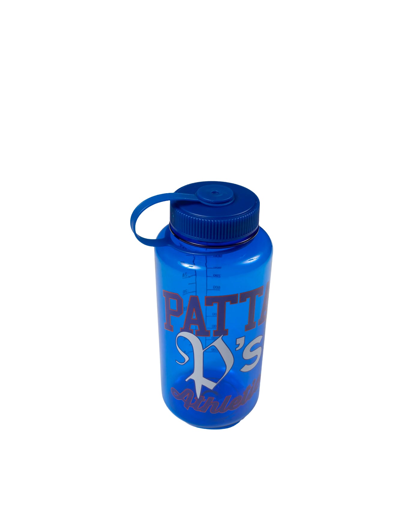 Gourde Patta Athletic bleue inscription Patta P's Athletic profil gauche