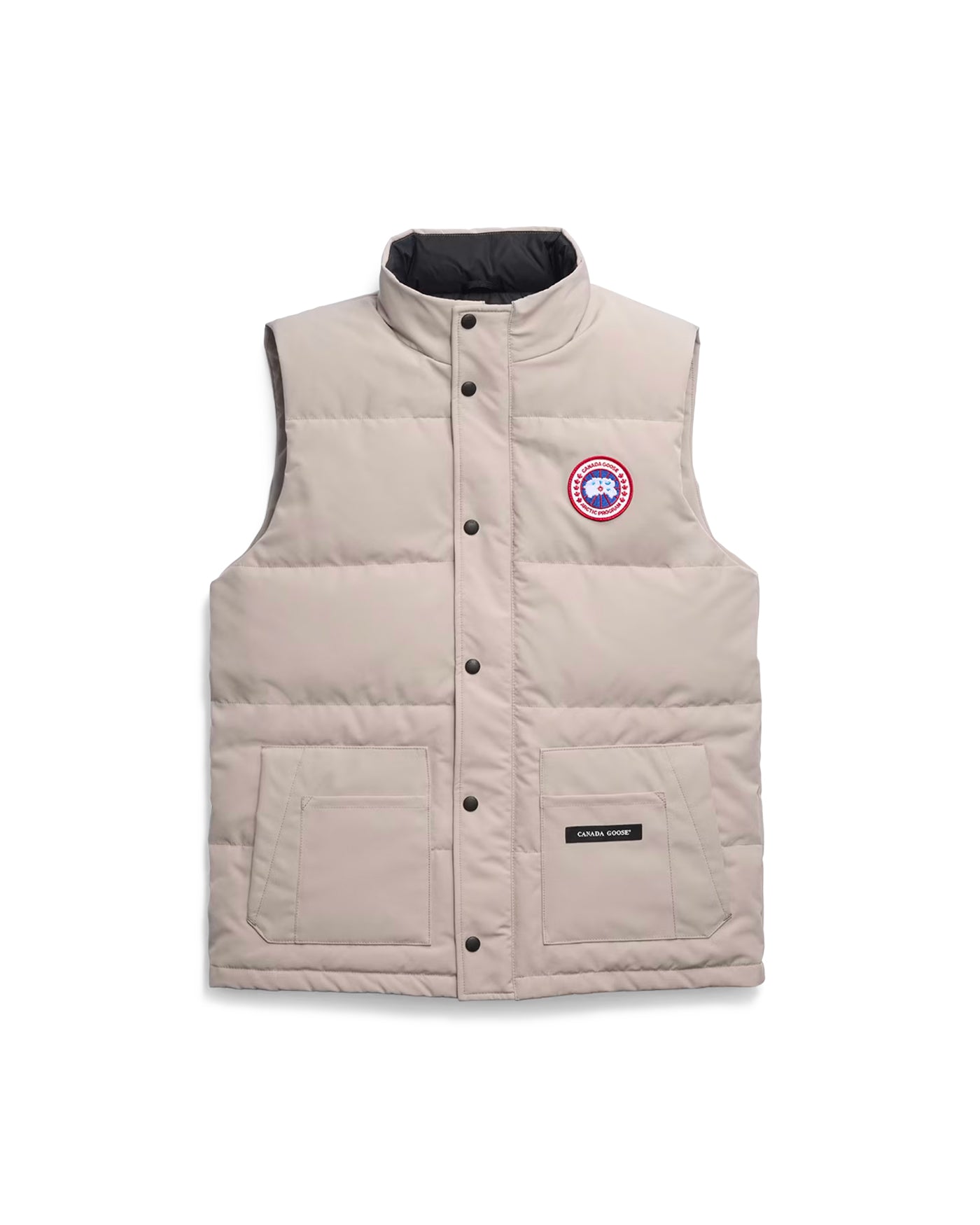 Gilet matelassé Canada Goose Freestyle calcaire col montant face