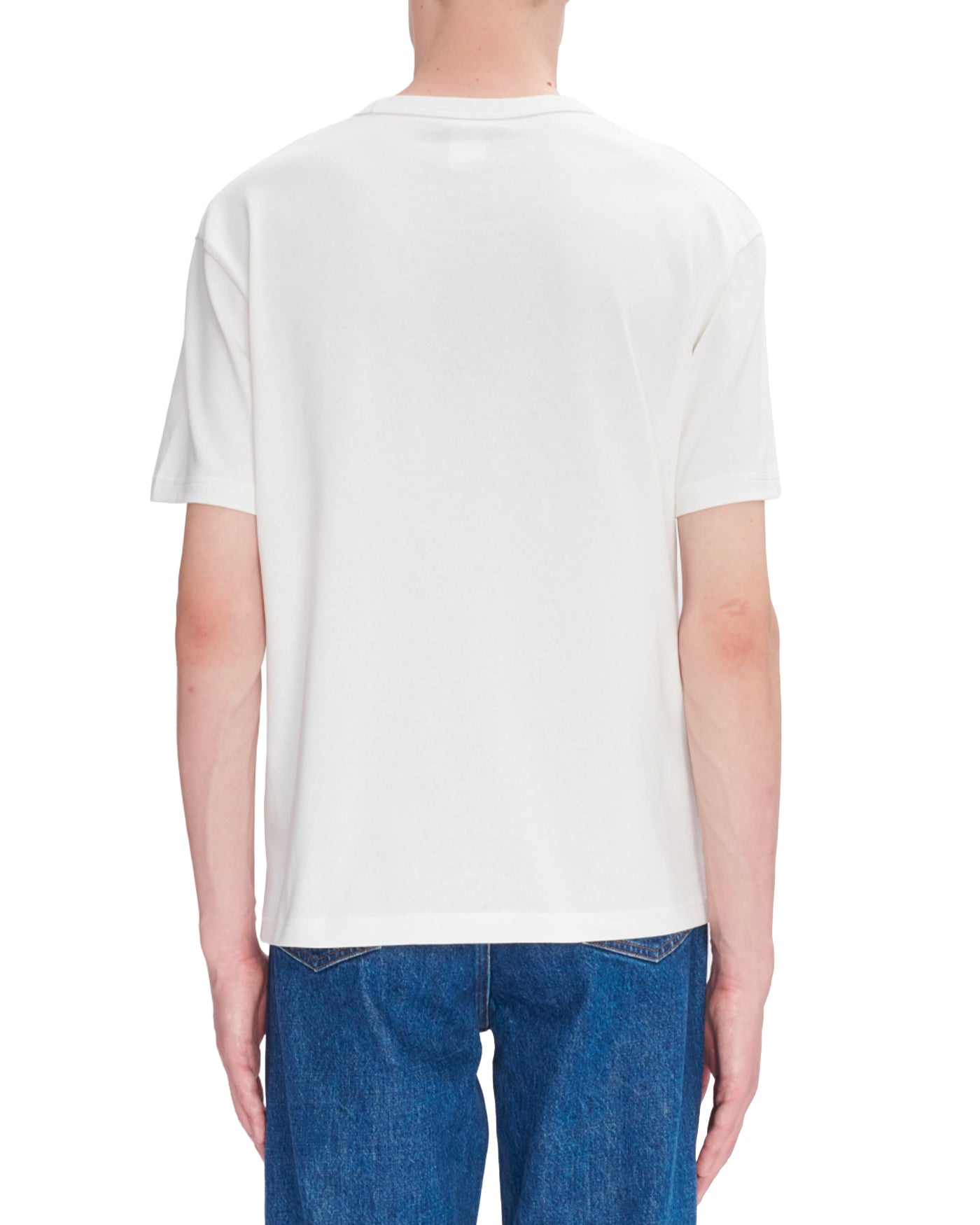 T-shirt boxy A.P.C Petit V.P.C. blanc coupe oversize vue dos