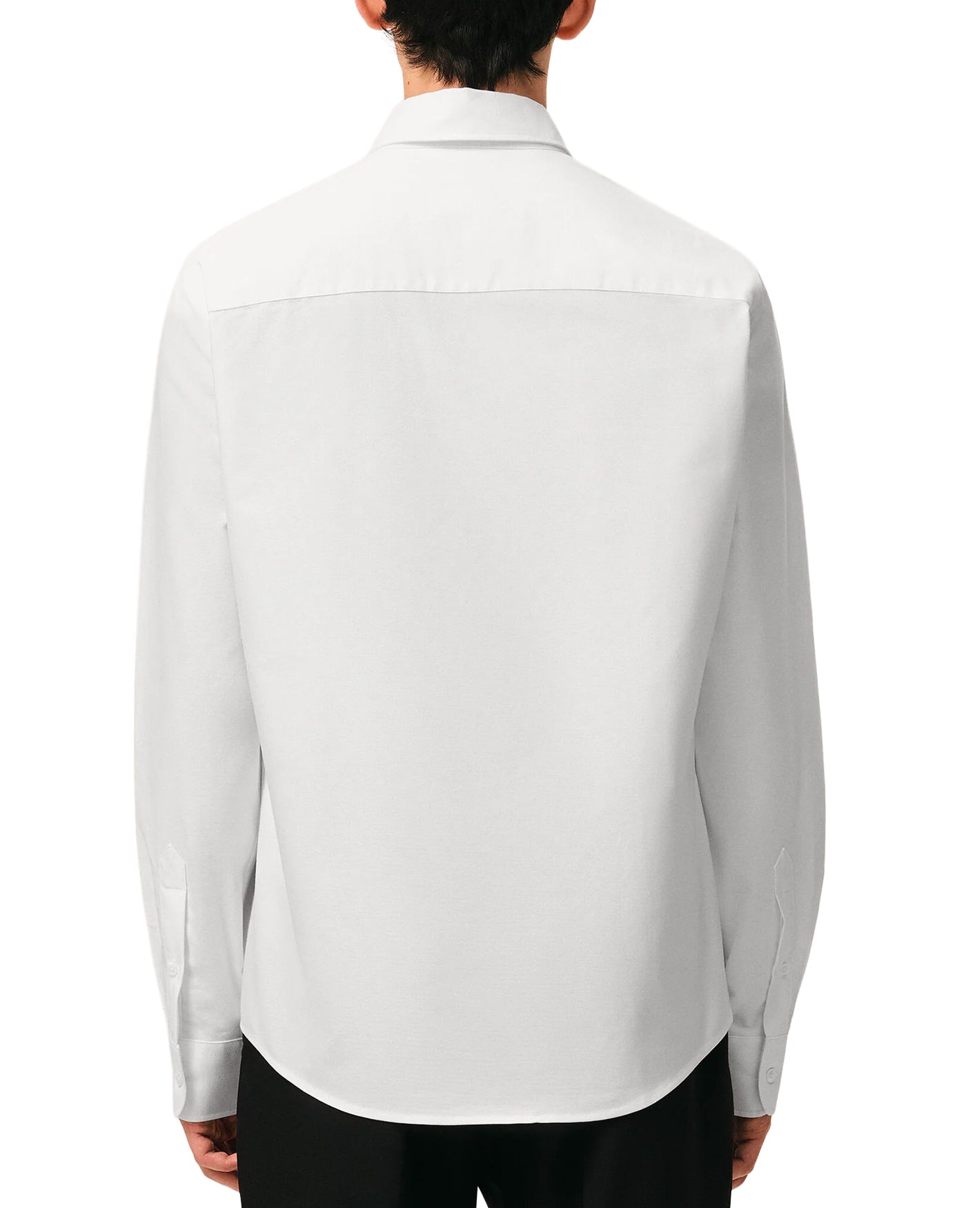 Chemise AMI Paris blanche logo cœur rouge col boutonné vue dos